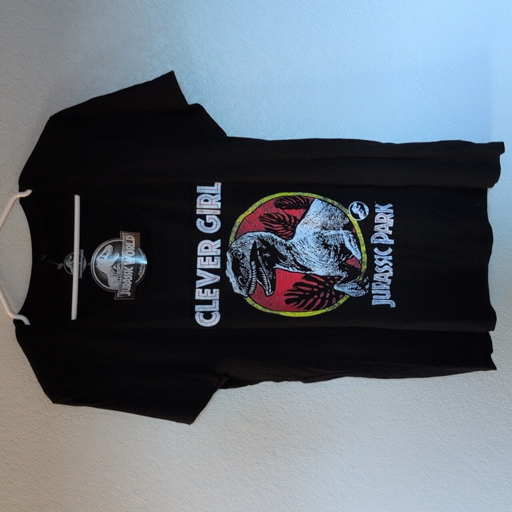 Fifth Sun Jurassic Park Clever Girl V Neck Tee
